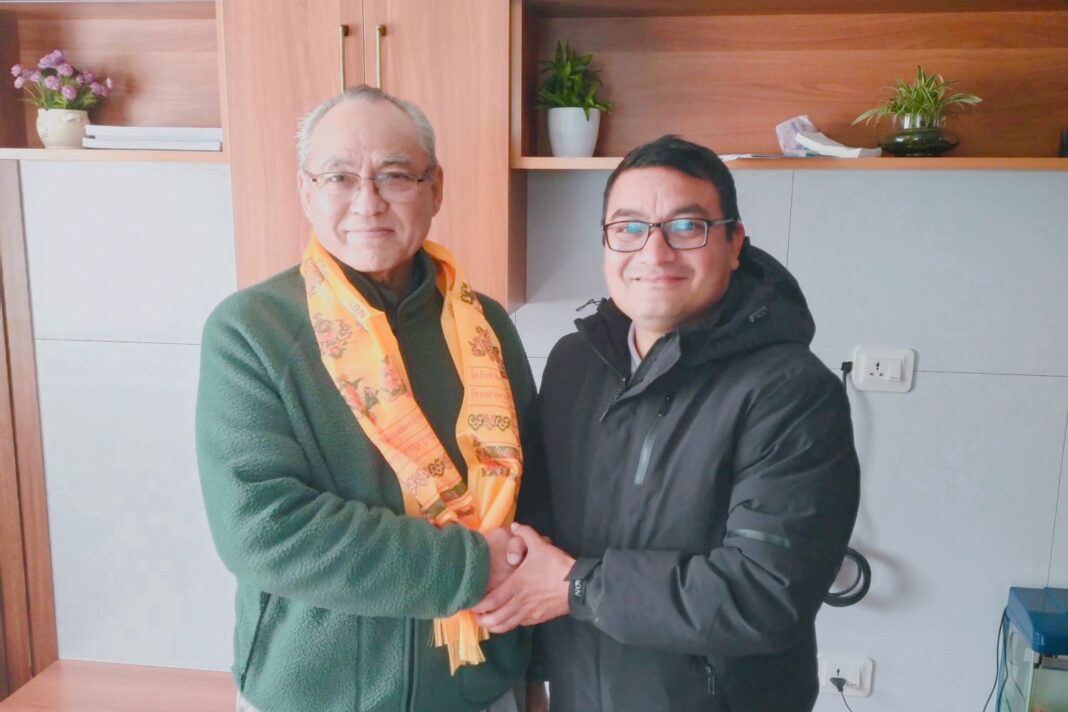 SAARC Journalist Forum President Lama met Former Home Minister Thapa