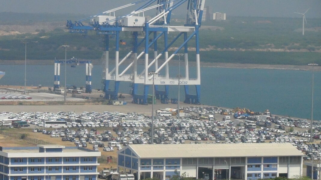 Over 1,000 imported vehicles remain unclaimed at Hambantota Port